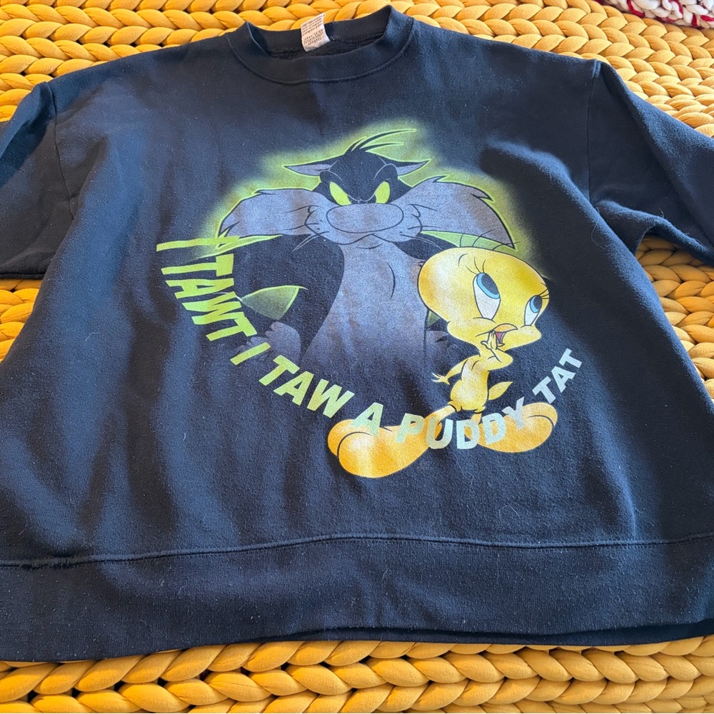 Warner Bros. Tweety Black Sweatshirt
